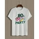 thumbnail image 2 of Camiseta informal con estampado "Fiesta de los 80" para hombre, manga corta, corte cómodo, cuello redondo, estilo urbano, ideal para uso diario y para el tiempo libre., 2 of 9