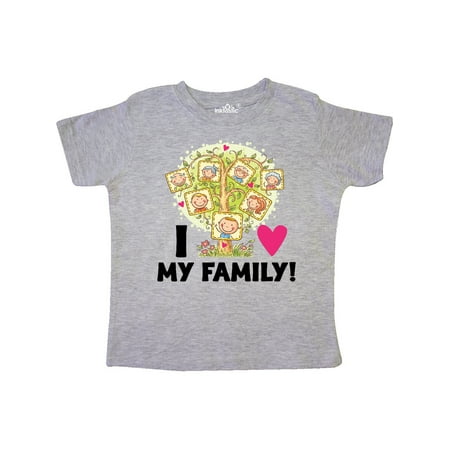 

Inktastic I Love My Family Kids Family Tree Gift Toddler Boy or Toddler Girl T-Shirt