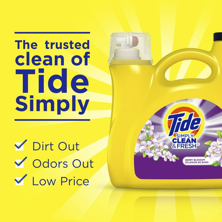 Simply Clean and Fresh Laundry Detergent, Berry Blossom, 89 Loads, 128 oz Pump Bottle Simply Clean and Fresh Laundry Detergent, Berry Blossom, 89 Loads, 128 oz Pump Bottle