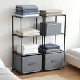 thumbnail image 6 of INSMART 3-Tier Storage Rack – Light Duty,Space-Saving Organizer for Home, Office,Garage – Adjustable,Sturdy Steel Frame, Easy Assembly (Dark Gray), 6 of 7
