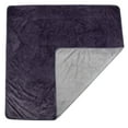 thumbnail image 6 of Lavish Home 80x80 King Size Waterproof Throw Blanket for Kids, Pets, and Outdoors (Purple), 6 of 7