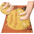 thumbnail image 4 of GZHJMY Happy Halloween Bathroom Rug Mat,Soft and Absorbent Bath Mats Non-Slip Carpet Machine Washable Kitchen Mat for Bathroom, Tub and Shower 39x20in Carpet Runner, 4 of 7