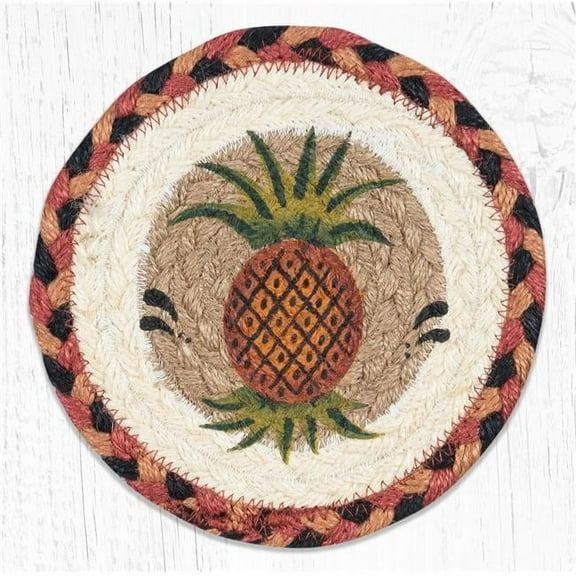 Capitol Importing 79-375P 7 x 7 in. LC-375 Pineapple Round Large Coaster