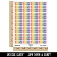 thumbnail image 2 of Certified Double Lines Border Letter Sticker Set - Rainbow - Matte Finish - 1.25" Mini, 2 of 7