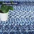 thumbnail image 7 of Geetinfly 2*8FT Area Rugs 2in*8in Runner Rug Braided Print Runner Rug Machine Washable Non Slip Bedroom Runner Rugs for Kitchen Hallway Laundry Room Navy Blue Navy, 7 of 7