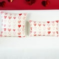 thumbnail image 4 of Valentine''s Day Pillow Cover 12x20 Red Pink Heart Watercolor Decoration Valentine Lumbar Throw Cushion Case for Bedroom Sofa Couch Home Decor, 4 of 6