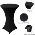 thumbnail image 3 of Paquete DE 4 manteles DE mesa DE spandex YONGSHENG negros 32 x 43 pulgadas, 3 of 4