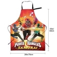 thumbnail image 2 of Power Rangers Kitchen Cooking Aprons Adjustable Waterproof Apron Bib Apron with 2 Pockets for Men Women Chef, 2 of 7