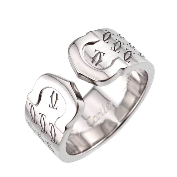 Pre-Owned Cartier C2 #49 Ring, 18K WG White Gold 750, 2C Limited Edition, 2000.
