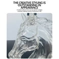 thumbnail image 6 of Dpityserensio Borosilicate Glass Horse Head Whiskey Bottle Decorative Liquor Dispenser with Stopper for Bar Home Decor Gift Unique Handcrafted Drinkware 350ML, 6 of 7