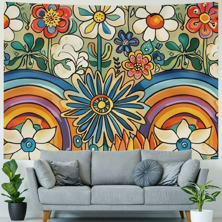 Rainbow Tapestries with Tassels | 4 Styles