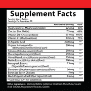 Angry Supplements Monster Test Maxx, Maximum Strength Testosterone Booster Tablets (90 ct)