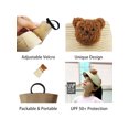 thumbnail image 2 of VIVIAN & VINCENT Boy's Girl's Wide Brim Sun Hats Straw Visor Summer Beach Hat for Kids Baby Toddler with Bear Beige 1-6yo, 2 of 6