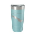 thumbnail image 1 of Lake Tchukolako Map Tumbler Travel Mug Insulated Laser Engraved Coffee Cup Georgia 20 oz Light Blue, 1 of 1