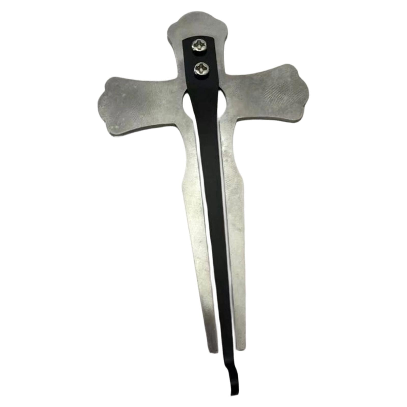 MERIGLARE Jaw Harp Folk Musical Instrument, with Crisp Sound Lightweight, Sturdy, Metal, Compact Traditional for Beginners Ethnic Mouth Cross Design