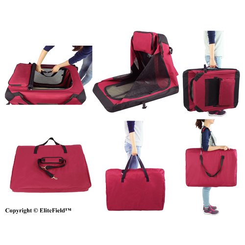 EliteField 3Door Folding Soft Dog Crate