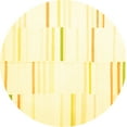 thumbnail image 1 of Ahgly Company Indoor Round Solid Yellow Modern Area Rugs, 4' Round, 1 of 4