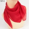 thumbnail image 3 of Womens 50s Chiffon Sheer Square Neck Head Scarf, 3 of 5