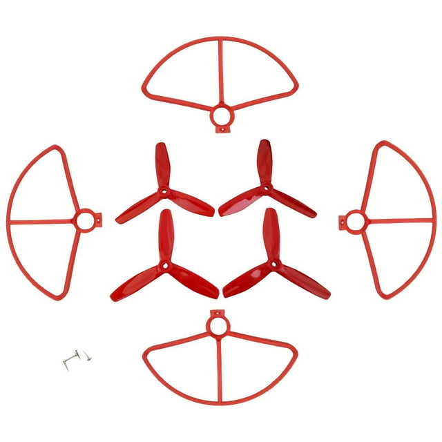 Hélice Propeller y Guardia Perfecl Para B5W F20 Bugs 5W RC Rojo 4 Piezas