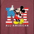 thumbnail image 3 of Disney - Americana - Mickey Flag All American - Women's Lightweight French Terry Long Sleeve Shirt, 3 of 5
