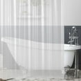 thumbnail image 3 of Heavy Duty Clear Shower Curtain Vinyl Waterproof Shower Curtain Liner 70" x 72", 3 of 10
