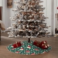 thumbnail image 4 of Lukts Santa Hat Joy Green Festive Print Color Life Christmas Tree Skirt, Winter Holiday Tree Mat Decoration ,Can be Used as A Shawl-36", 4 of 6