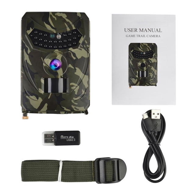 Night Vision Camera PR100 Trail Thermal Imager Video Camera For Scouting Game With Trap 12MP 1080P Video Trail Wildlife ,Lightweight Compact