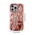 thumbnail image 2 of Teléfono con textura plisada 3D para iPhone/ Funda elegante y protectora, 2 of 7