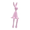 thumbnail image 3 of Figura decorativa de conejo sentado, estatua portátil, linda escultura decorativa para Rosa, 3 of 9