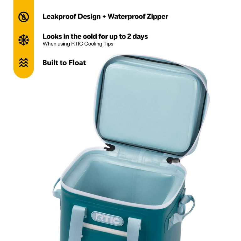 RTIC 12-Can Soft Pack Cooler with Waterproof Zipper & Tear