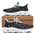 thumbnail image 1 of Yikeluo Zapatos de diseño para mujer, zapatillas con notas musicales, transpirables, de malla, planos informales, superligeros, 1 of 6