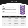 thumbnail image 5 of Gukieu mushroom rainbow color Skull Print Women's Quick-drying Fitness Vest, Round Neck Sleeveless Fitness T-shirt, Suitable for Yoga, Sports-Large, 5 of 7