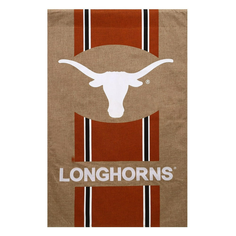 Team Sports America NCAA Striped Burlap Garden Flag