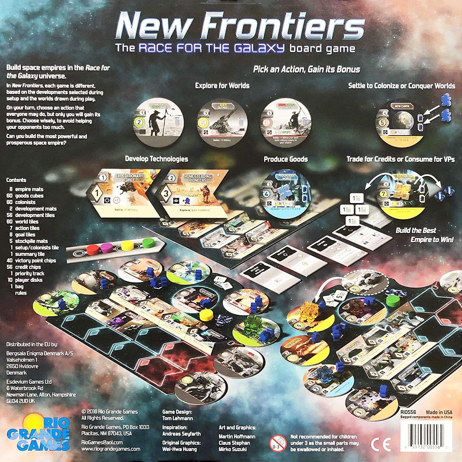 New Frontiers Board Game Multiplayer Strategy Rio Grande Games RIO556 