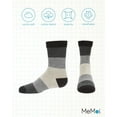 thumbnail image 6 of MeMoi Ombre Color Block Cotton Blend Crew Sock - Boys - Male, 8-9, Black, 6 of 8