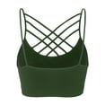 thumbnail image 3 of KOGMO Women's Lightweight Seamless Triple Criss-Cross Front Bralette (No Pad), 3 of 5