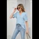 thumbnail image 2 of Camisas de Corta Abullonadas de Verano Azul XXL, 2 of 8