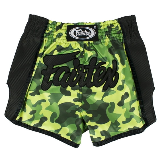 Fairtex BS1710 Green Camo Slim Cut Muay Thai Boxing Short