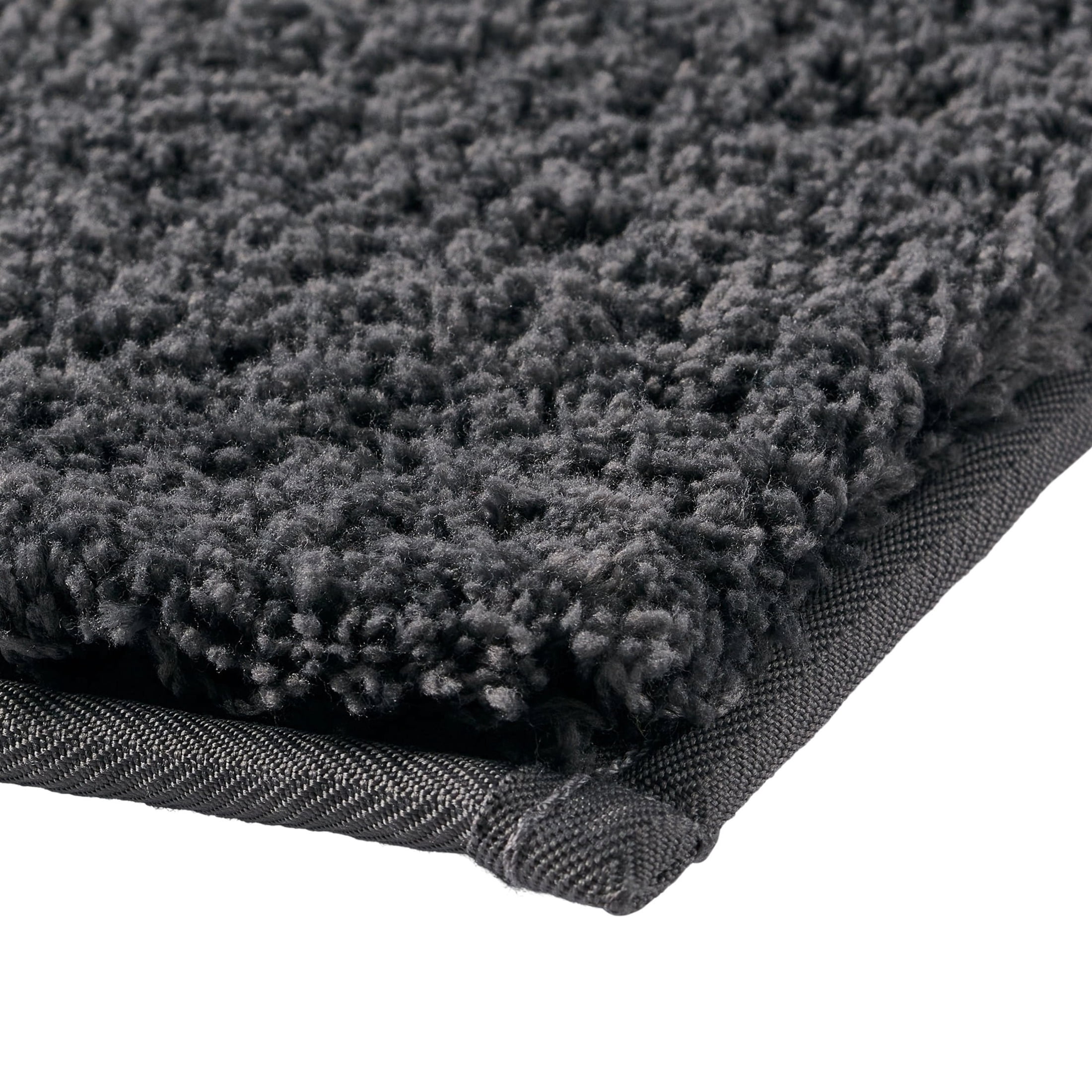 Better Homes & Gardens Ultra Soft Polyester Bath Rug, Plush Absorbent Bathroom Floor Rug with Skid-Resistant Backing, Machine Washable, 20" x 34", Grey Shadow