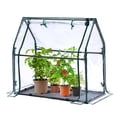thumbnail image 1 of Ohuhu Mini Greenhouse for Indoor Outdoor, 36"x18"x33" Portable Seed Starter Greenhouse with Waterproof Pad, Heavy-Duty PVC Cover, Zippered, 1 of 7