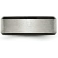thumbnail image 4 of Chisel Stainless Steel Polished Black IP-plated with Brushed Center 8.2mm Beveled Edge Band - Ring Size 8.5, 4 of 8