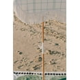 thumbnail image 3 of Holiday Umbrella - Boho Beach Umbrella with Fringe - UPF 50+ Blocks 98% UV - Premium Wood Pole & Aluminum Hinge - Classic Blue Plaid, 3 of 6