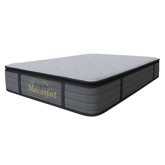 Colchon en Caja Individual Ortopedico Hibrido Memory Resorte 30cm Masconfort