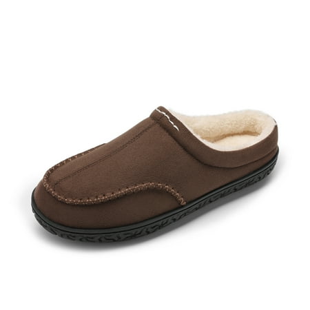 

Dream Pairs Men s Fuzzy Memory Foam Slip-on Moccasin Washable House Slippers Cozy Warm Wool-Like Lining and Anti-Skid Rubber Sole for Indoor and Outdoor Wear SDSL2211M BROWN Size 15