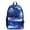 Blue, variant on Male And Female Backpack Starry Sky USB Charging Middle School Student Schoolbag,Red