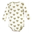 thumbnail image 4 of Hudson Baby Infant Girl Cotton Bodysuit and Pant Set, Leopard Hearts Long Sleeve, 6-9 Months, 4 of 5