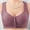 Purple, variant on Swstbby Womens Bras Plus Size, Bras for Women, Woman's Fashion Thin Breathable Front Buckle Bra without Steel Rim Beige 44/100