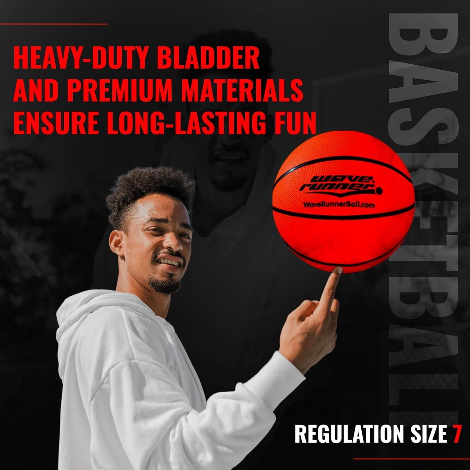Light Up LED Basketball, Glow in the Dark with Pump and Batteries Included, Cool Sports Gift for Boys Ages 8-15