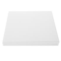 Worgeous 4 Pcs Felt Board Wall Cork Message Board 30.00X30.00X1.00CM White