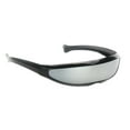 thumbnail image 1 of Novelty Futuristic Narrow Color Visor Single Black Frame Mirrored, 1 of 6
